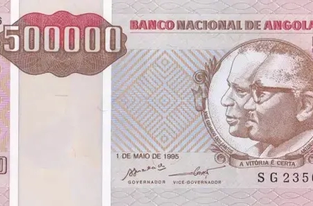 Angola 500.000 Kwanzas Reajustados