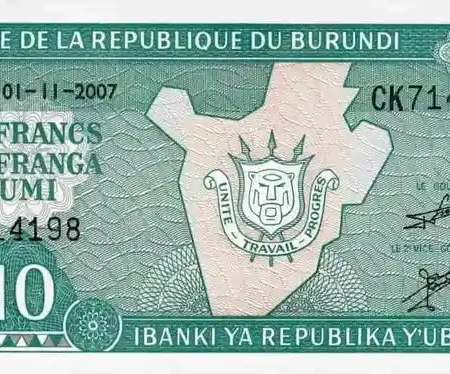 Burundi 10 Francos