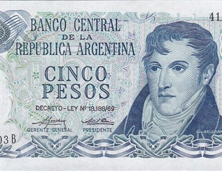 ARGENTINA 5 PESOS 1