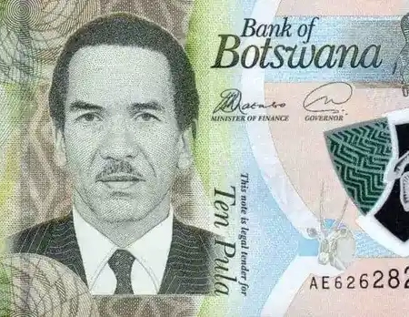 Botswana 10 Pula ( Polímero )