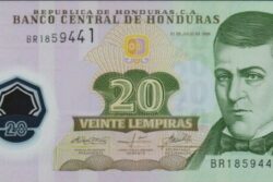 C 3011 HONDURAS 20 LEMPIRAS ( POLÍMERO ) FE