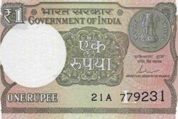 C 5130 ÍNDIA 1 RUPEE FE