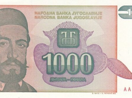 IUGOSLAVIA 1.000