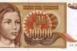 C 8500 IUGOSLÁVIA 10.000 DINARA FE
