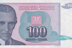 C 8476 IUGOSLÁVIA 100 DINARA FE
