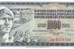 C 8465 IUGOSLÁVIA 1.000 DINARA FE