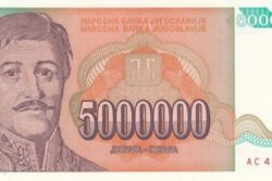 C 8514 IUGOSLÁVIA 5.000.000 DINARA FE