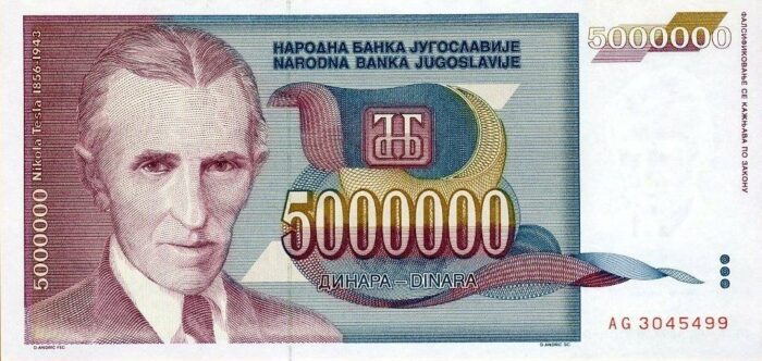 IUGOSLAVIA 5.000.000N