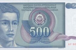C 8486 IUGOSLÁVIA 500 DINARA FE