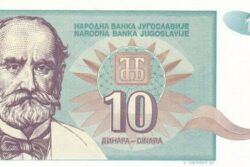C 8470 IUGOSLÁVIA 10 DINARA FE