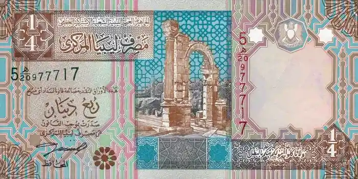 Líbia 1/4 Dinar