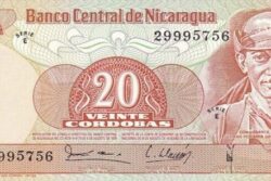 C 3376 NICARÁGUA 20 CÓRDOBAS FE