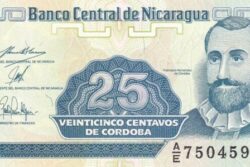 C 3354 NICARÁGUA 25 CENTAVOS FE