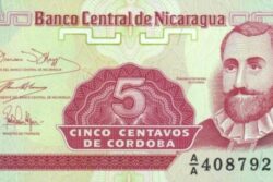 C 3352 NICARÁGUA 5 CENTAVOS FE