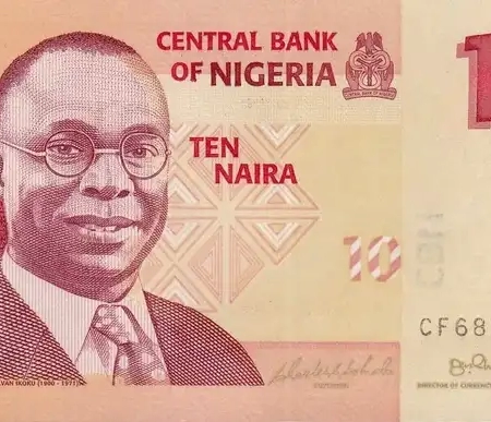 Nigéria 10 Naira