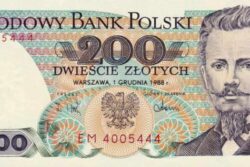 C 8909 POLÔNIA 200 ZLOTYCH FE