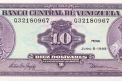 C 3831 VENEZUELA 10 BOLÍVARES FE