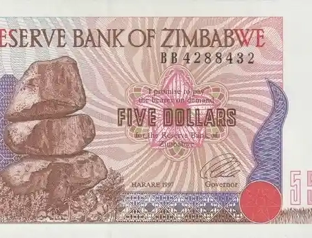 Zimbabwe 5 Dólares