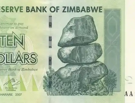 Zimbabwe 10 Dólares