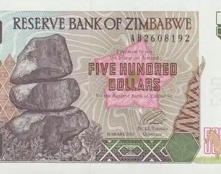 Zimbabwe 500 Dólares