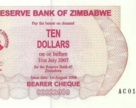 Zimbabwe 10 Dólares