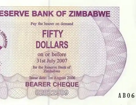 Zimbabwe 50 Dólares