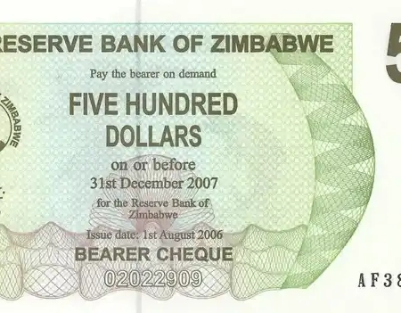 Zimbabwe 500 Dólares