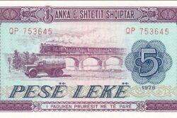 C 7005 ALBÂNIA 5 LEKE  FE