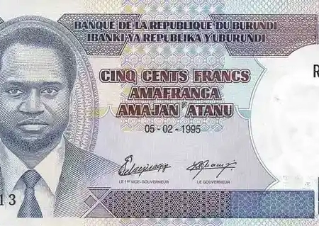 Burundi 500 Francos