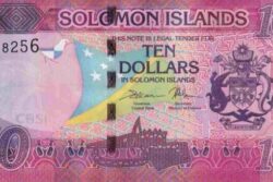 C 9699 ILHAS SALOMÃO 10 DOLLARS FE