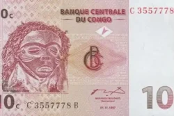 República Democrática do Congo 10 Centimes