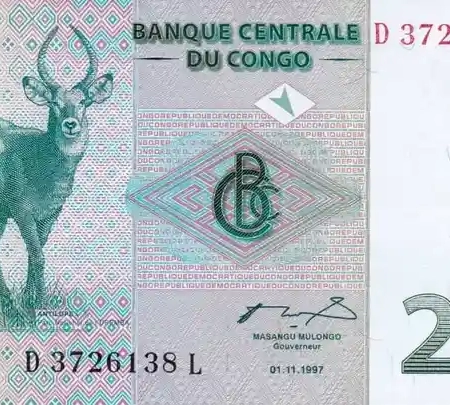 República Democrática do Congo 20 Centimes