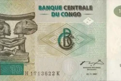 República Democrática do Congo 10 Francos