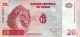 República Democrática do Congo 20 Francos