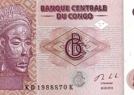 República Democrática do Congo 50 Francos