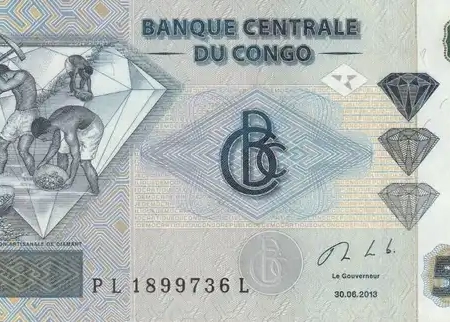 República Democrática do Congo 500 Francos