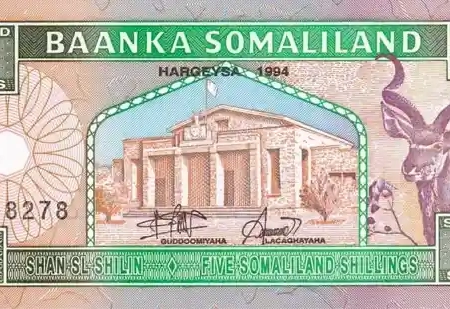 Somalilândia 5 Shillings