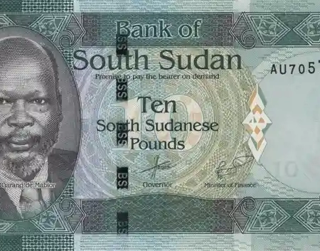 Sudão do Sul 10 Libras