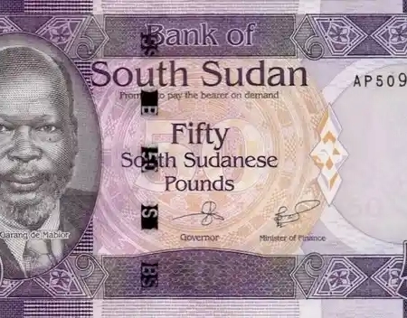Sudão do Sul 50 Libras