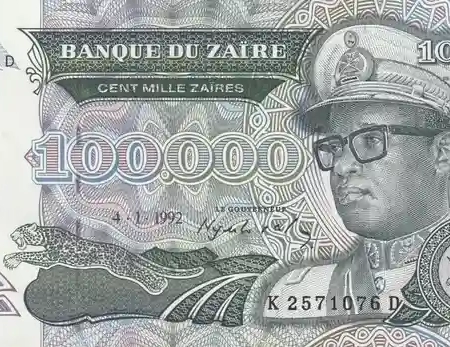 Zaire 100.000 Zaires