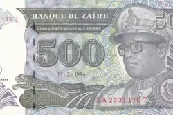 Zaire 500 Nouveaux Zaires
