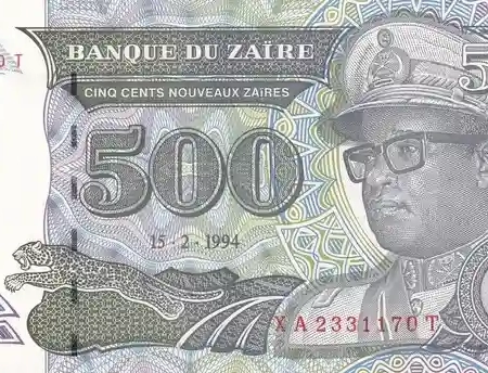 Zaire 500 Nouveaux Zaires