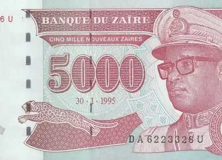 Zaire 5.000 Nouveaux Zaires