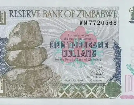Zimbabwe 1.000 Dólares