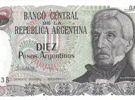 Argentina 10 Pesos Argentinos