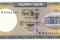 C 4267 BANGLADESH 20 TAKA FE