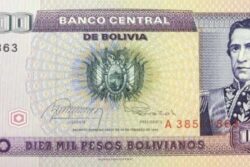 C 2400 BOLÍVIA 10.000 PESOS BOLIVIANOS  FE