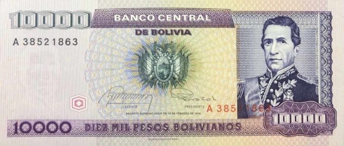 BOLIVIA 10.000