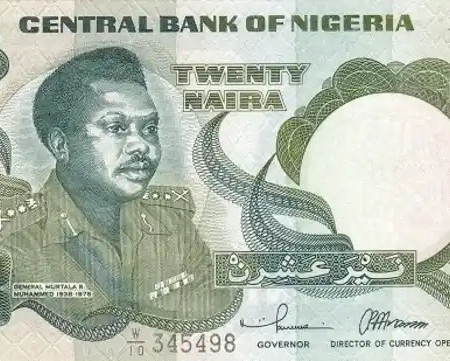 Nigéria 20 Naira