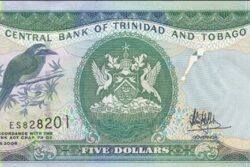 C 3655 TRINIDAD E TOBAGO 5 DOLARS FE